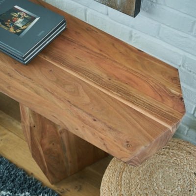 Holward Console Sofa Table - Light Brown Console Table modern furniture Contempo Furniture