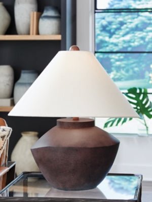 Honsworth Table Lamp - Dark Brown Table Lamp modern furniture Contempo Furniture