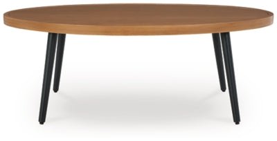Horizon Hall Outdoor Coffee Table - Light Brown Coffee Table modern furniture Contempo Furniture