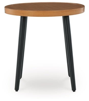 Horizon Hall Outdoor End Table - Light Brown End Table modern furniture Contempo Furniture