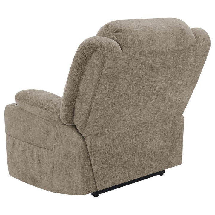 Houston - Upholstered Power Lift Recliner Chair - Camel Lift Chair modern furniture Contempo Furniture
