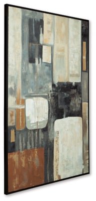 Howford Wall Art - Dark Gray Canvas Art modern furniture Contempo Furniture