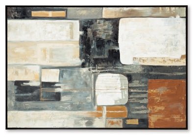 Howford Wall Art - Dark Gray Canvas Art modern furniture Contempo Furniture