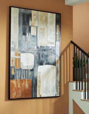 Howford Wall Art - Dark Gray Canvas Art modern furniture Contempo Furniture