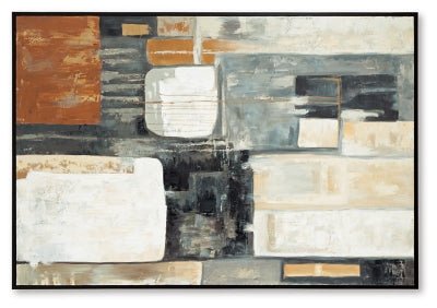 Howford Wall Art - Dark Gray Canvas Art modern furniture Contempo Furniture