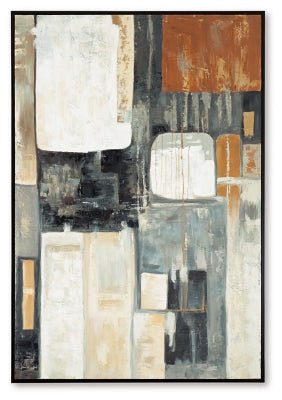 Howford Wall Art - Dark Gray Canvas Art modern furniture Contempo Furniture
