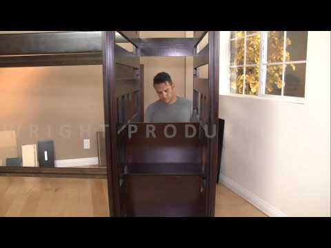 Allentown Twin/Twin Bunk Bed with Trundle & Storage in Espresso