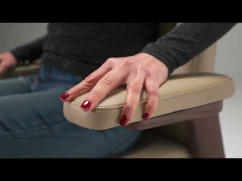 Johnson - Modern Beige Leather Executive Office Chair - View 5
