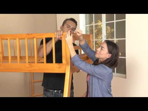 Jason Twin/Full Bunk Bed with Storage in Gray
