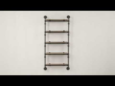 Brantley Wall Rack with 5 Shelves