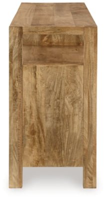 Hudwick Accent Cabinet - Light Brown Accent Cabinet modern furniture Contempo Furniture
