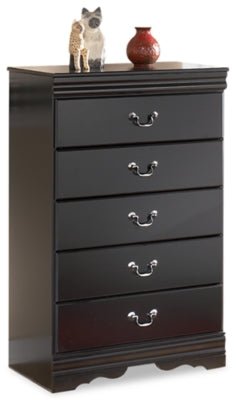 Huey Vineyard Chest of Drawers - Black Accent Chest modern furniture Contempo Furniture