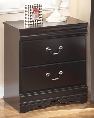 Huey Vineyard Nightstand - Black Accent Nightstand modern furniture Contempo Furniture