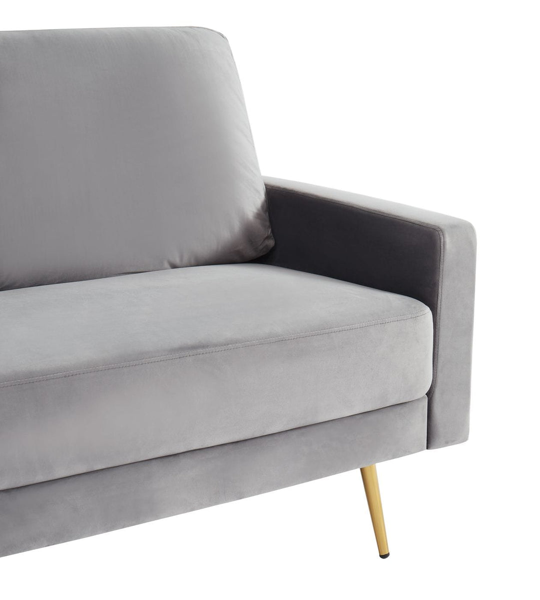 Huffine  Modern Grey Fabric Sofa