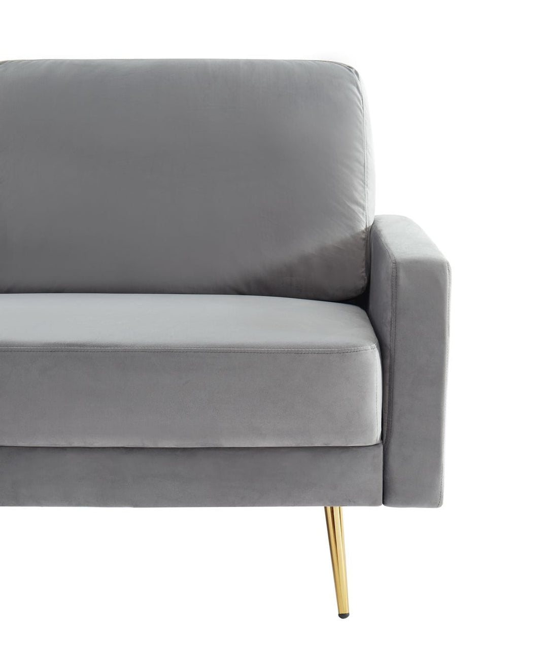Huffine  Modern Grey Fabric Sofa