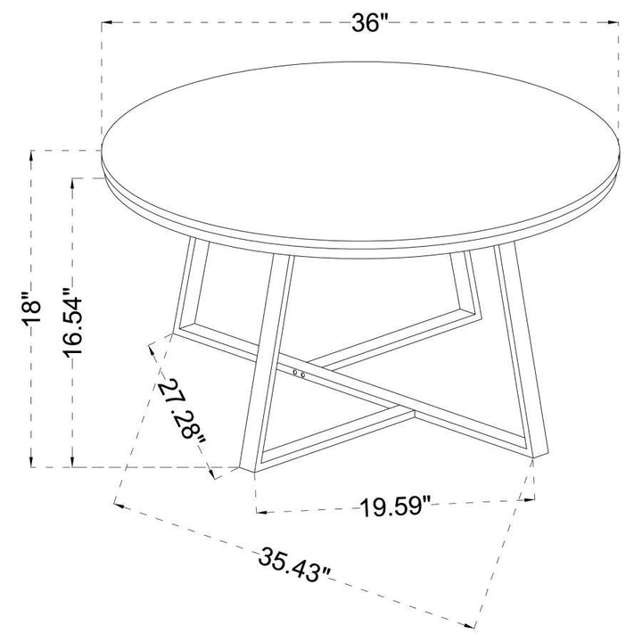 Hugo - 2 Piece Faux Marble Coffee And End Table Set - White Table Set modern furniture Contempo Furniture
