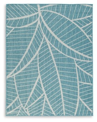 Hulsia 5' x 7' Rug - Blue | Ashley Furniture
