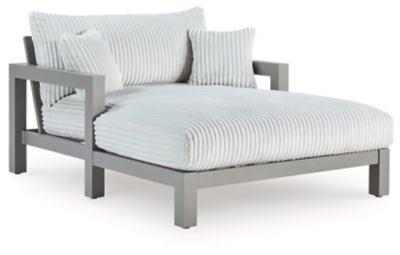 Hurley Park Outdoor Chaise Lounge with Cushion - Gray | Ashley Furniture