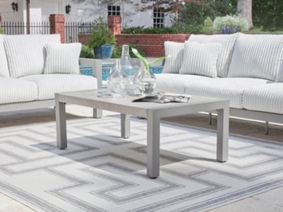 Hurley Park Outdoor Coffee Table - Gray Coffee Table modern furniture Contempo Furniture