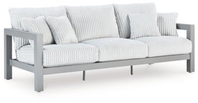 Hurley Park Outdoor Sofa with Cushion - Gray Outdoor Seating modern furniture Contempo Furniture