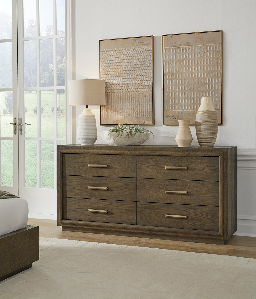 Modus Furniture Gbca82A Lawson Six Drawer Wood Dresser In Big Bear Brown 2024