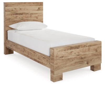 Hyanna Twin Panel Bed - Beige Panel Bed modern furniture Contempo Furniture