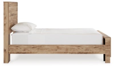 Hyanna Twin Panel Bed - Beige Panel Bed modern furniture Contempo Furniture