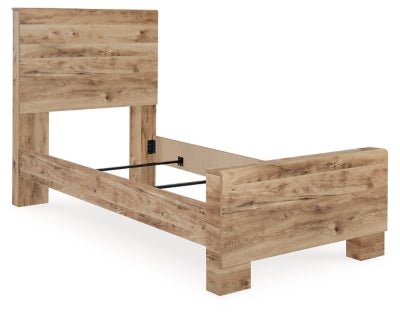 Hyanna Twin Panel Bed - Beige Panel Bed modern furniture Contempo Furniture