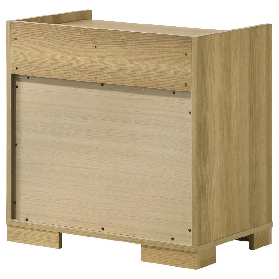 Hyland - 2 - Drawer Nightstand Bedside Table - Natural Accent Nightstand modern furniture Contempo Furniture