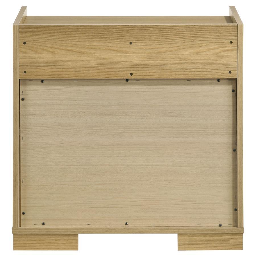 Hyland - 2 - Drawer Nightstand Bedside Table - Natural Accent Nightstand modern furniture Contempo Furniture