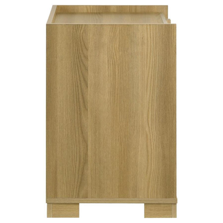 Hyland - 2 - Drawer Nightstand Bedside Table - Natural Accent Nightstand modern furniture Contempo Furniture