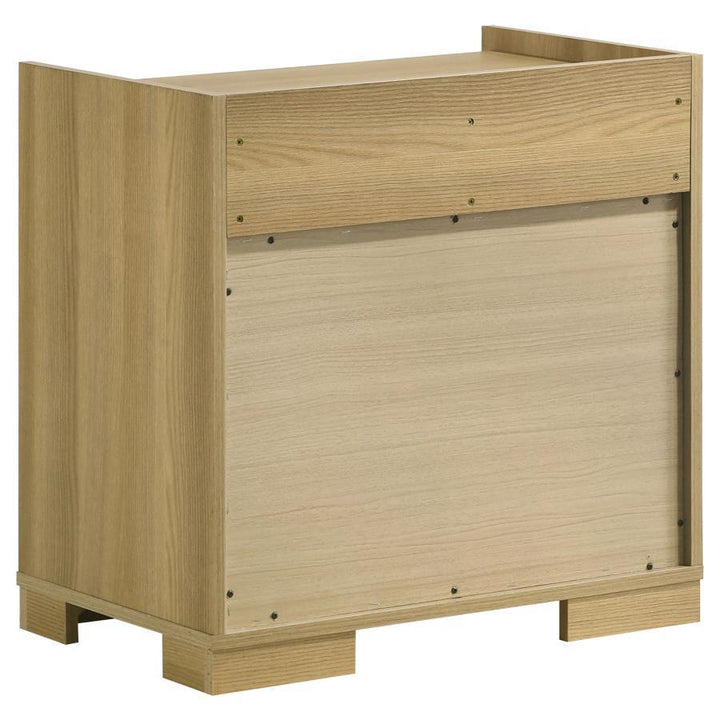 Hyland - 2 - Drawer Nightstand Bedside Table - Natural Accent Nightstand modern furniture Contempo Furniture