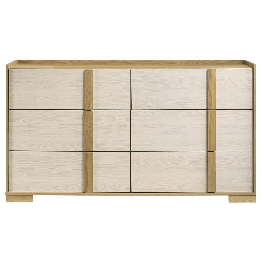 Hyland - 6 - Drawer Dresser - Natural Dressers modern furniture Contempo Furniture