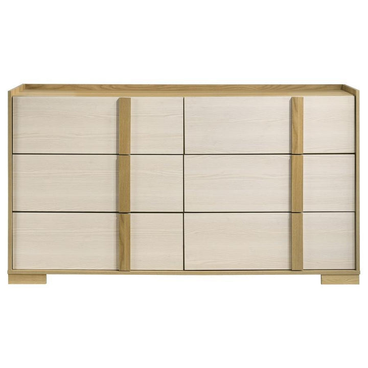 Hyland - 6 - Drawer Dresser - Natural Dressers modern furniture Contempo Furniture
