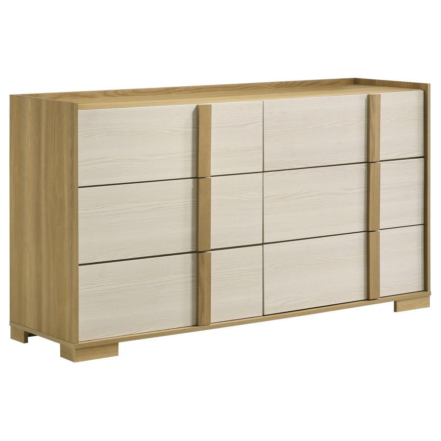 Hyland - 6 - Drawer Dresser - Natural Dressers modern furniture Contempo Furniture