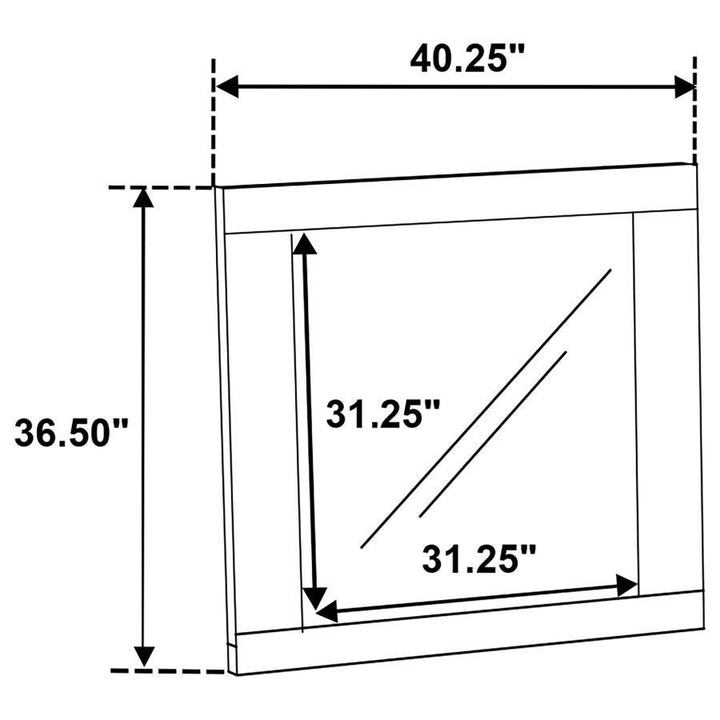Hyland - Dresser Mirror - Natural Mirror modern furniture Contempo Furniture