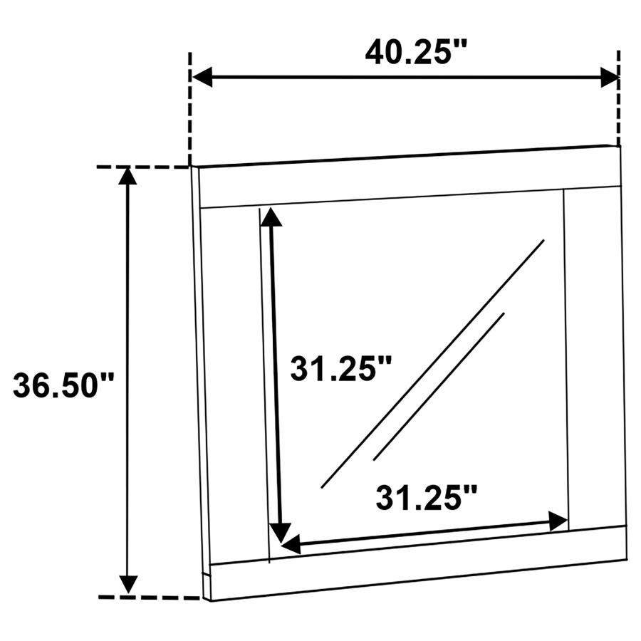 Hyland - Dresser Mirror - Natural Mirror modern furniture Contempo Furniture
