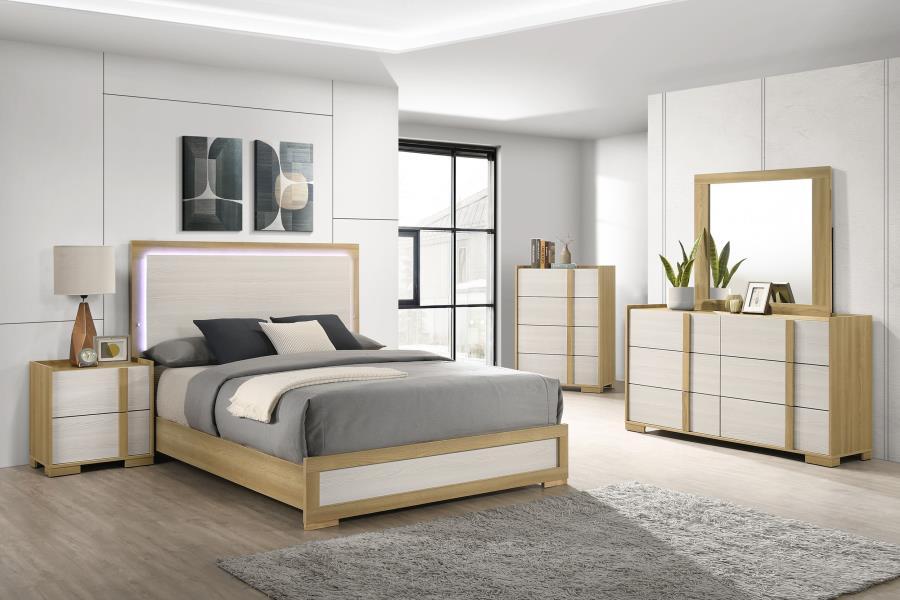 Hyland - Dresser Mirror - Natural Mirror modern furniture Contempo Furniture