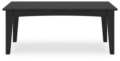 Hyland Wave Outdoor Coffee Table - Black Coffee Table modern furniture Contempo Furniture