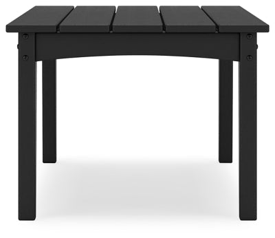 Hyland Wave Outdoor Coffee Table - Black Coffee Table modern furniture Contempo Furniture