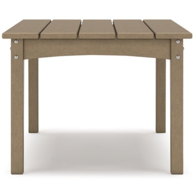 Hyland Wave Outdoor Coffee Table - Dark Brown Coffee Table modern furniture Contempo Furniture