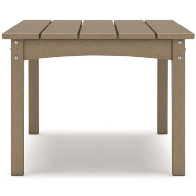 Hyland Wave Outdoor Coffee Table - Dark Brown Coffee Table modern furniture Contempo Furniture