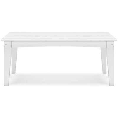 Hyland Wave Outdoor Coffee Table - White Coffee Table modern furniture Contempo Furniture