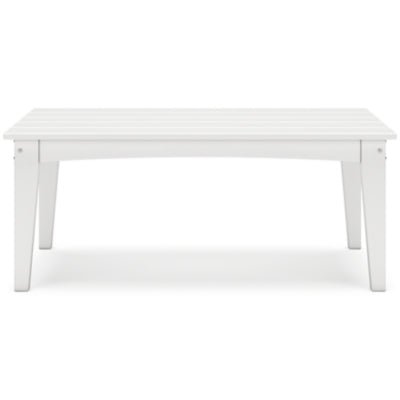 Hyland Wave Outdoor Coffee Table - White Coffee Table modern furniture Contempo Furniture