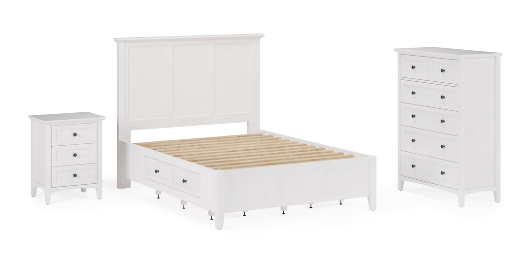 Modus Furniture Pnra84A Grace Five Drawer Chest In Snowfall White 2024