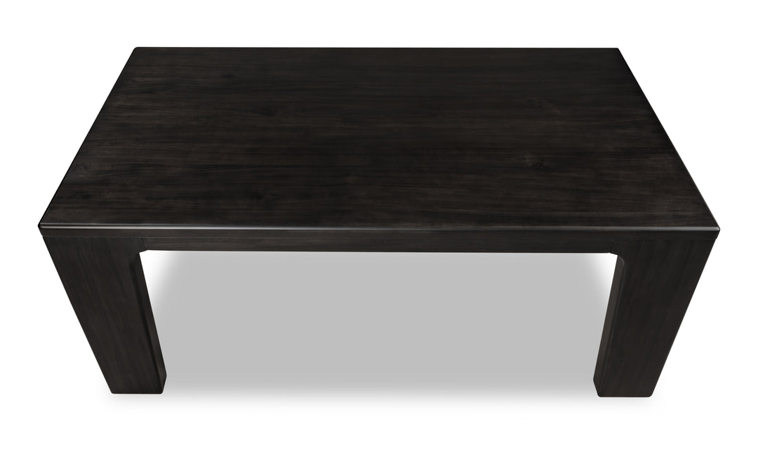 Modus Furniture Zamba Rectangular Acacia Wood Dining Table in Jaguar