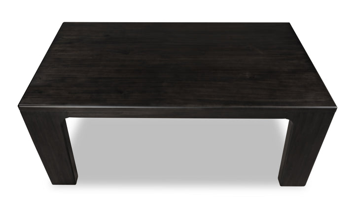Modus Furniture Zamba Rectangular Acacia Wood Dining Table in Jaguar