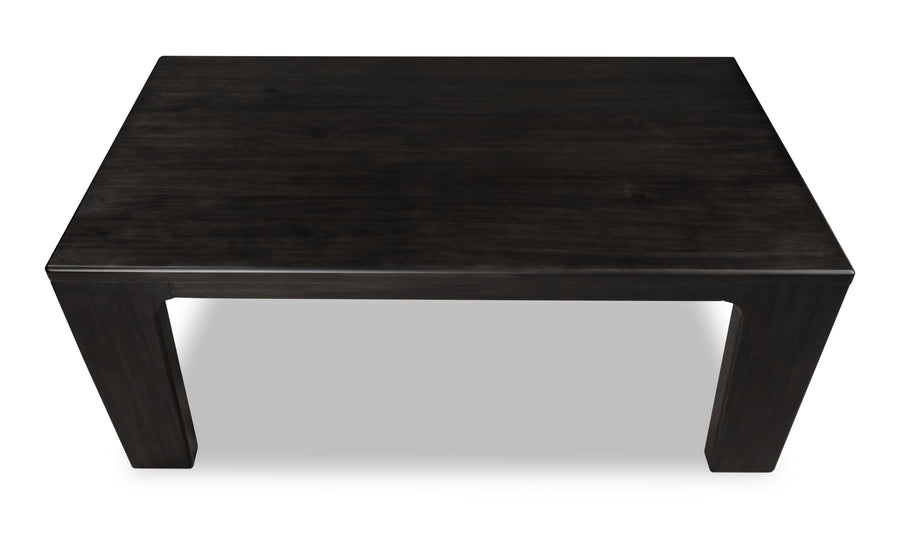 Modus Furniture Zamba Rectangular Acacia Wood Dining Table in Jaguar