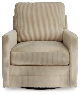 Icaman Swivel Accent Chair - Beige Swivel Chair modern furniture Contempo Furniture
