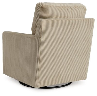 Icaman Swivel Accent Chair - Beige Swivel Chair modern furniture Contempo Furniture